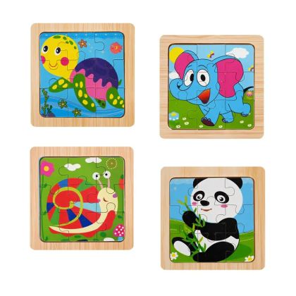 Дървен пъзел - 9 елемента