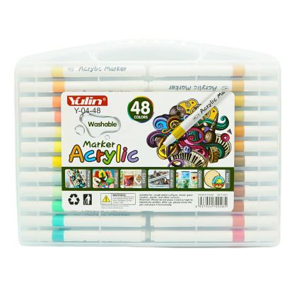 Комплект акрилни маркери 48 цвята