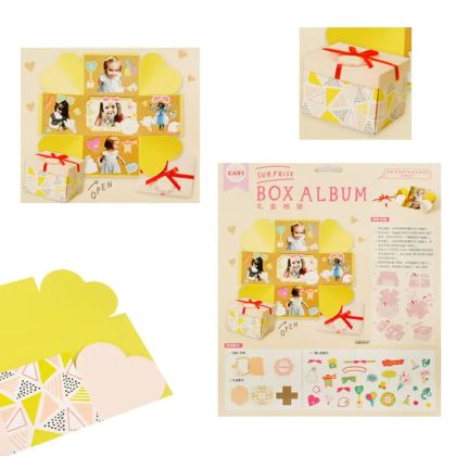 Kрафт комплект за "Скрапбукинг - Картичка в кутия"