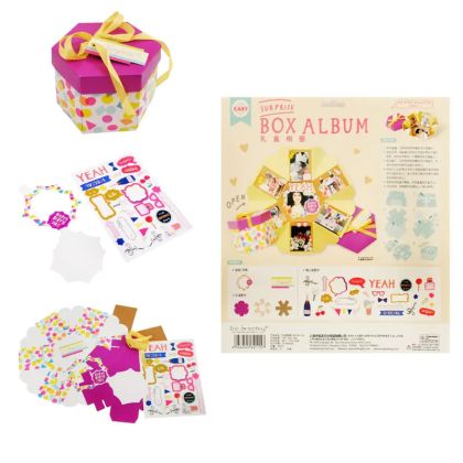 Kрафт комплект за "Скрапбукинг - Картичка в кутия"