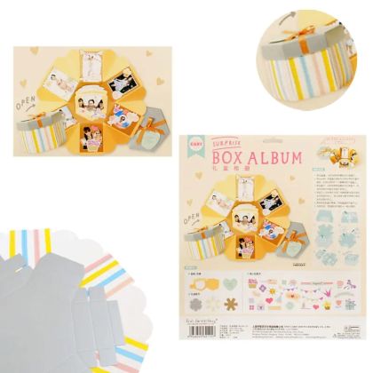 Kрафт комплект за "Скрапбукинг - Картичка в кутия"