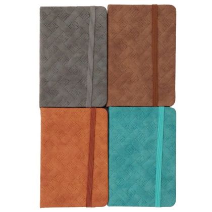 Тефтер с ластик - кожа