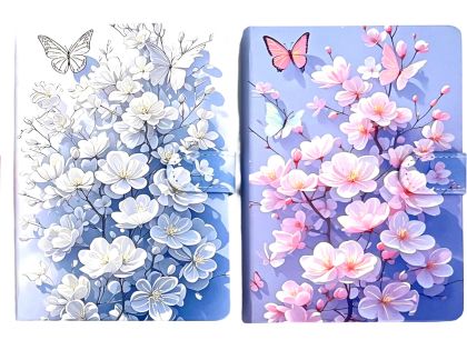 Тефтер с магнит A5 - Цветя