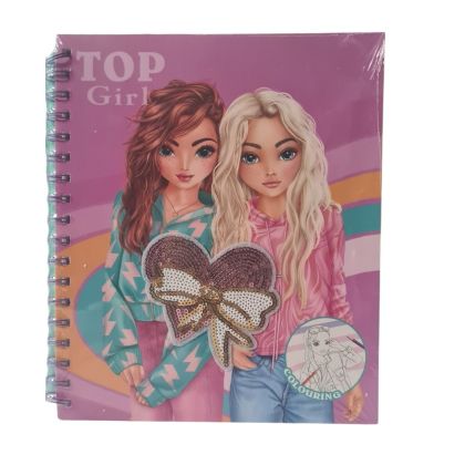 Книжка за оцветяване + стикери Top Girl