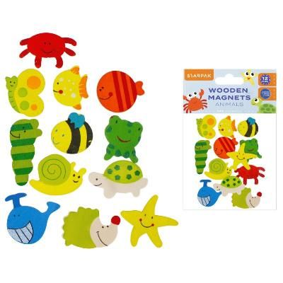 Дървени магнити животни
