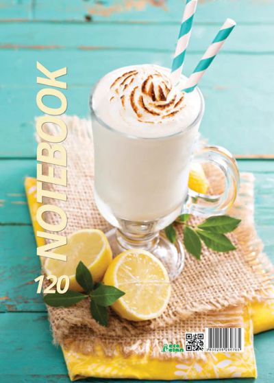 Тетрадка 120 листа А4 офсет, широки редове със спирала - 3 теми	