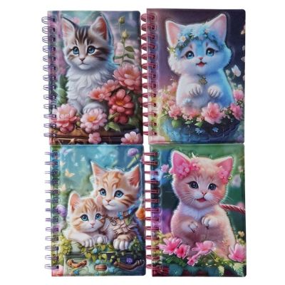 Тефтер със спирала 3Д - Коте
