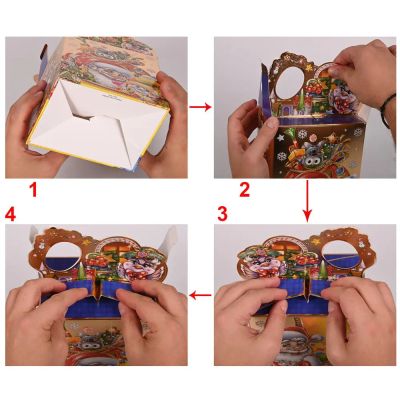 Коледна подаръчна кутия - Дядо Коледа