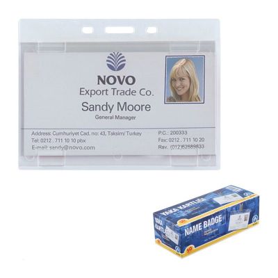 Хоризонтален бадж - твърд