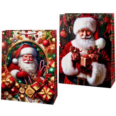 Коледна подаръчна торбичка - макси