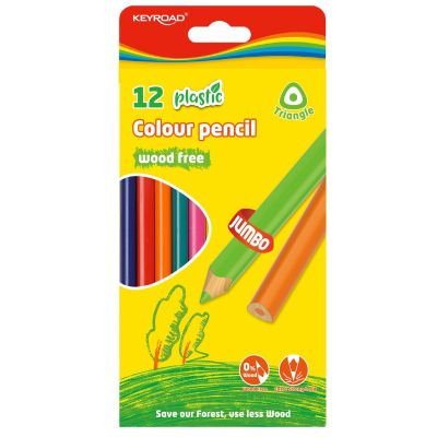 Комплект Джъмбо моливи 12 цвята 