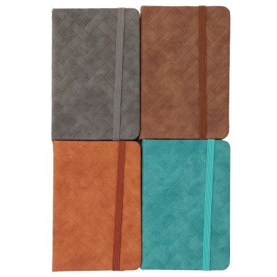 Тефтер с ластик А7 - кожа