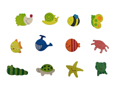 Дървени магнити животни