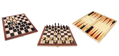 Дървен Шах, Дама и Табла