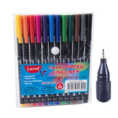 Камплект 12 цвята тънкописец
