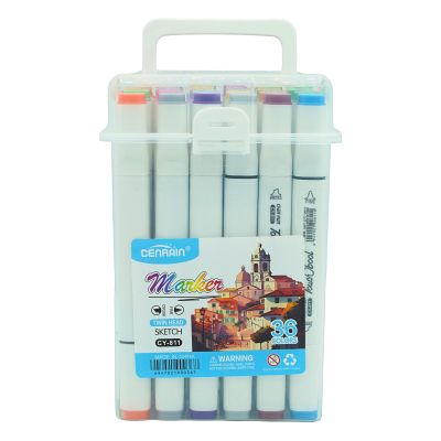 Комплект алкохолни двувърхи маркери 36 цвята