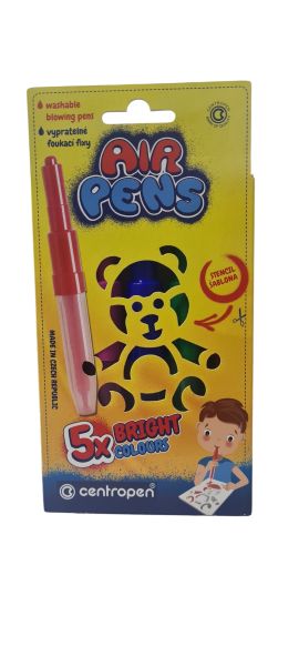 Духаще флумастери 5 цвята