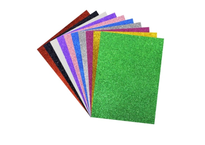 Самозалепващи листа Eva с брокат