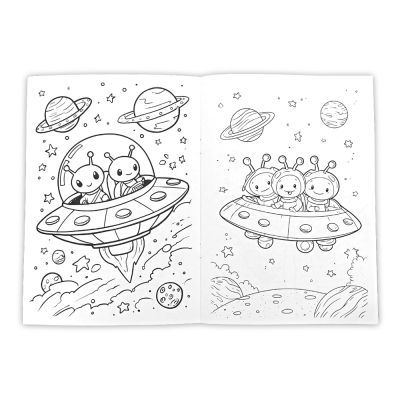 Книжка за оцветяване - Роботи и космос