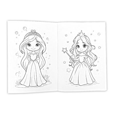 Книжка за оцветяване - Принцеси и приказни герои