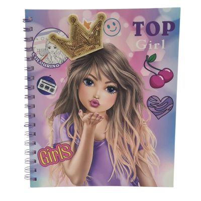 Книжка за оцветяване + стикери Top Girl