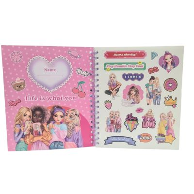Книжка за оцветяване + стикери Top Girl