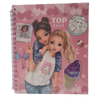 Книжка за оцветяване + стикери Top Girl