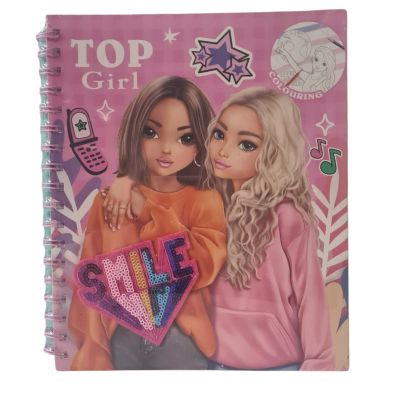 Книжка за оцветяване + стикери Top Girl