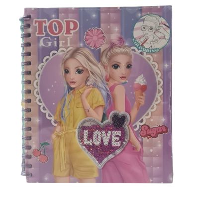 Книжка за оцветяване + стикери Top Girl