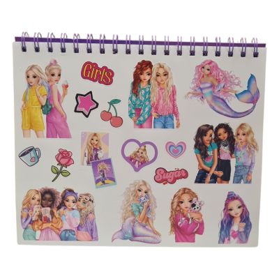 Книжка за оцветяване със стикери Pop Girl